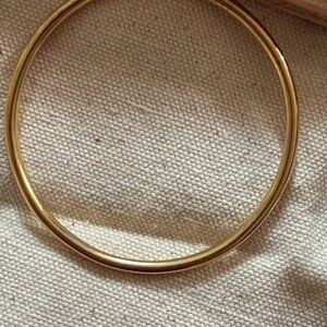 Monet Gold Narrow Metal Bangle Bracelet